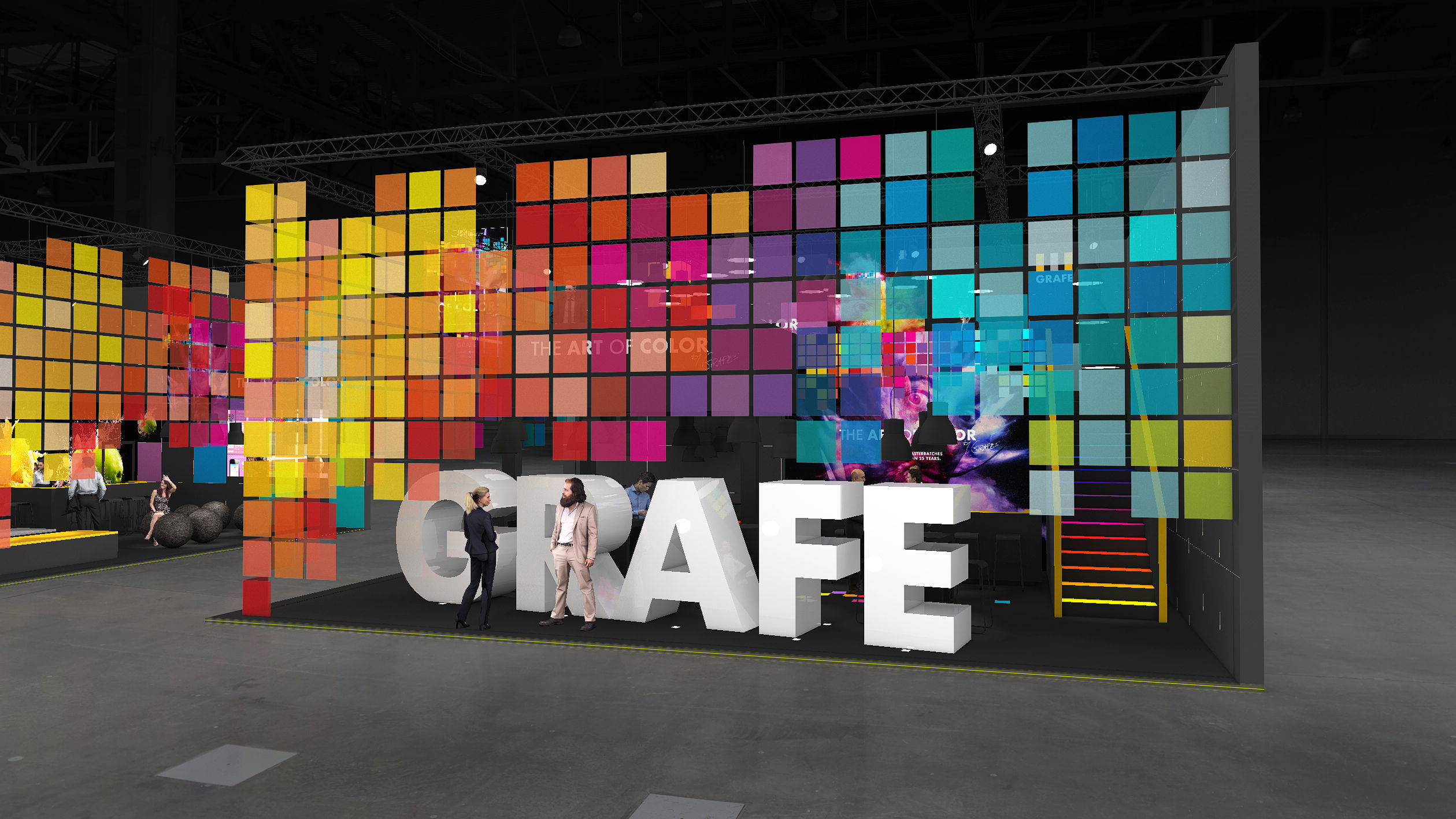 GRAFE Masterbatches Messekonzept rechte Seite